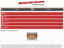 Tablet Screenshot of jerseyboyspizzas.com